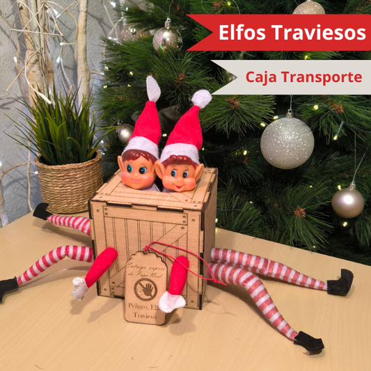 🧙♂️Pareja de 2 Elfos Atrapado Caja de Transporte🧙♂️