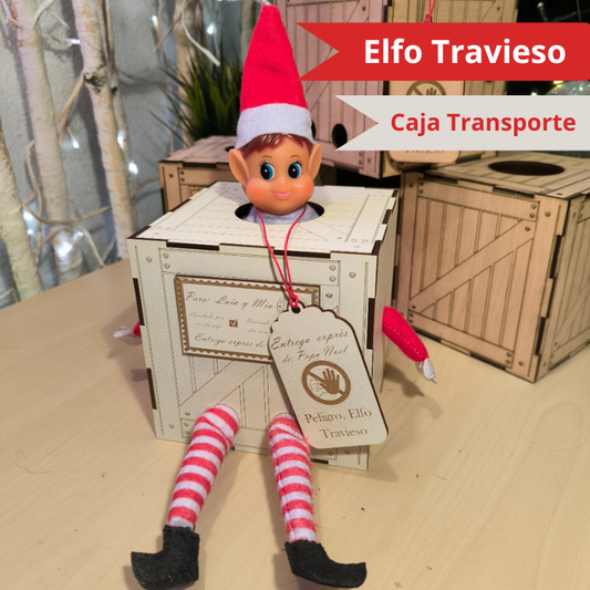 🧙♂️Elfo Atrapado Caja de Transporte Blanca🧙♂️