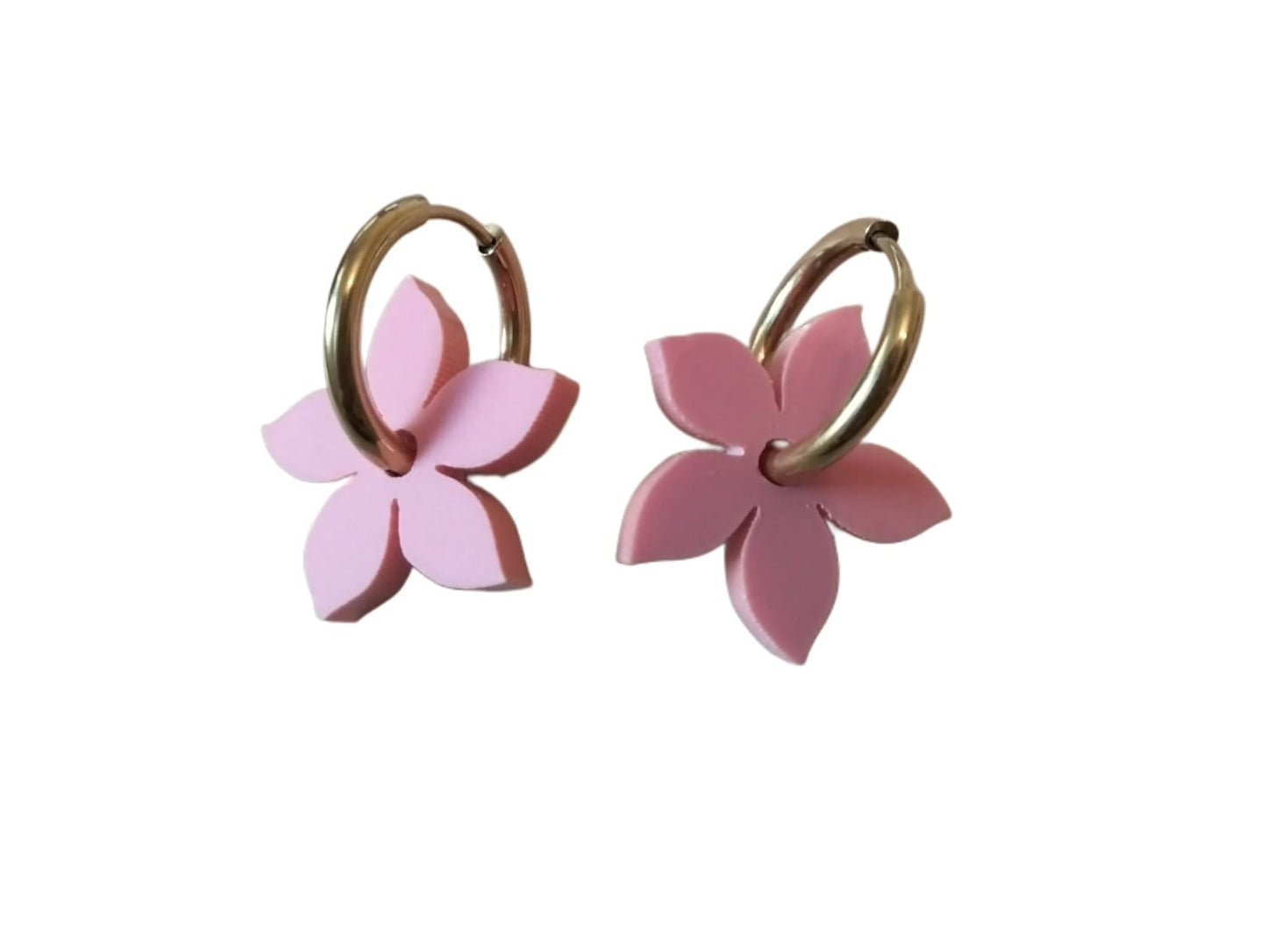 Aro dorado flor 5 puntas