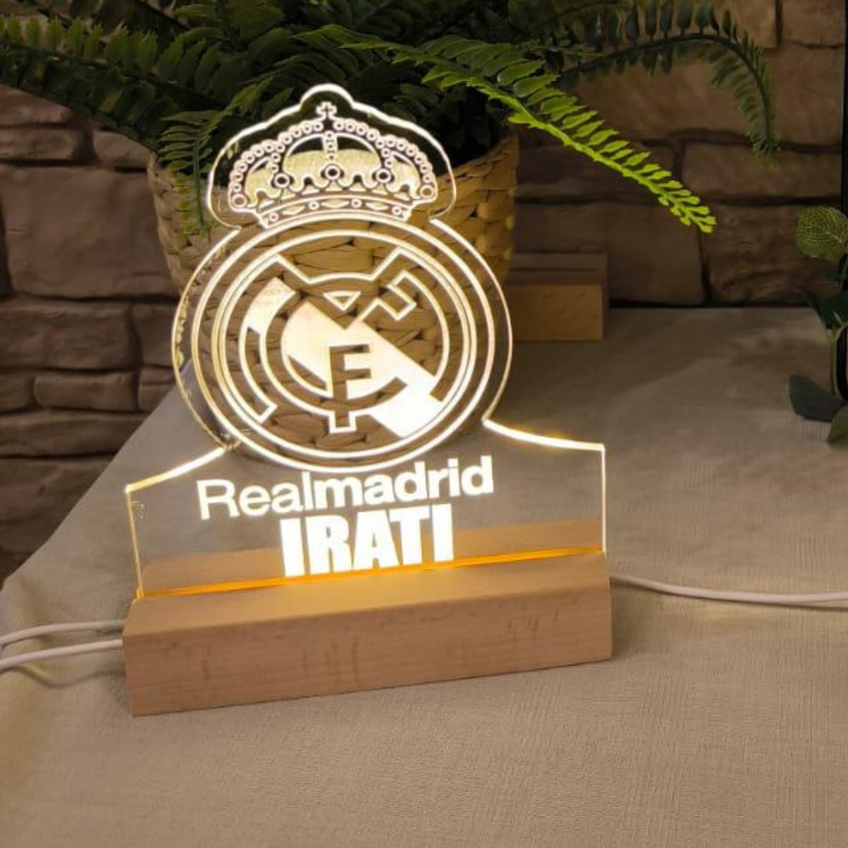 LAMPARA LED ESCUDO FUTBOL