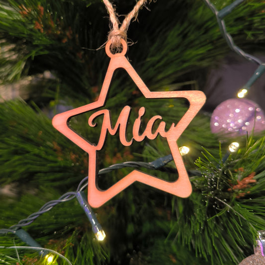 🎄Bola de Navidad Estrella Haya🎄