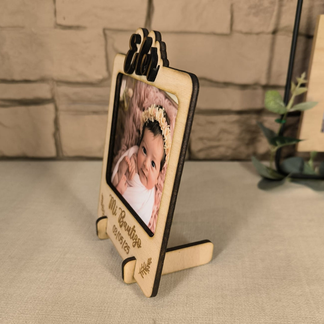🖼️MARCO FOTO BAUTIZO MADERA HAYA🖼️