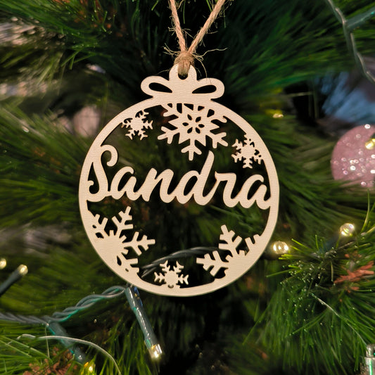 🎄Bola de Navidad Nieve Blanca🎄