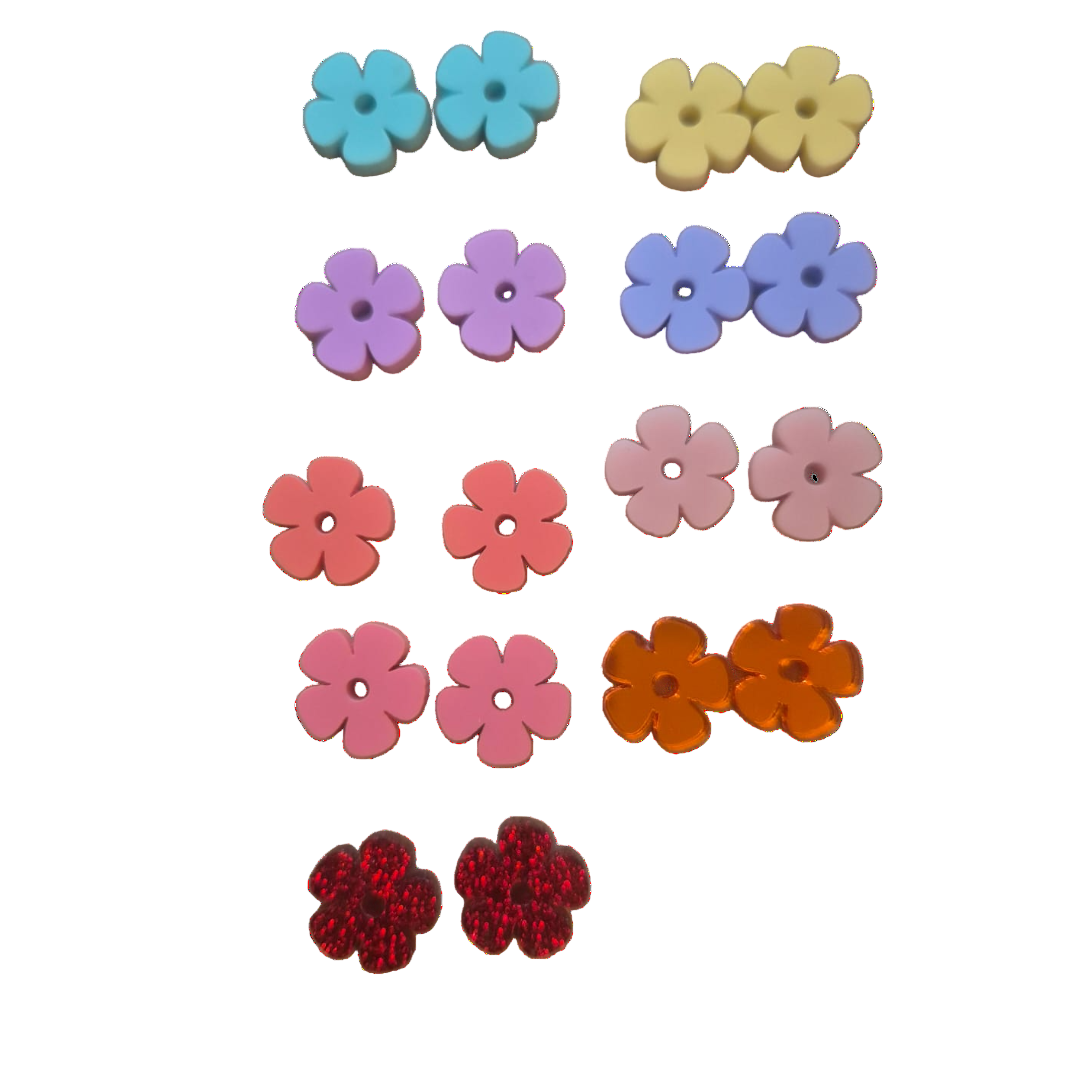 Aros Flor dorado 🌸