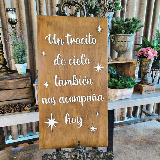 💒CARTEL DECORACION BODA (TROCITO DE CIELO)💒