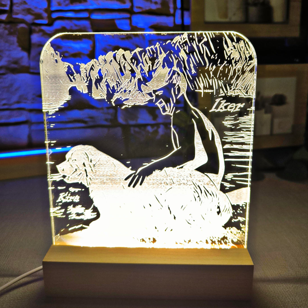 LAMPARA LED PERSONALIZADA