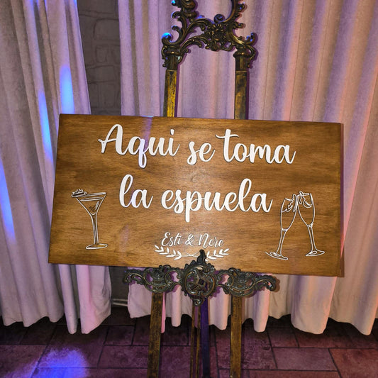 💒CARTEL DECORACION BODA (ESPUELA)💒