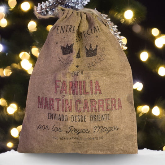 🎁👑 Saco Tradicional Rafia Reyes Magos 👑🎁