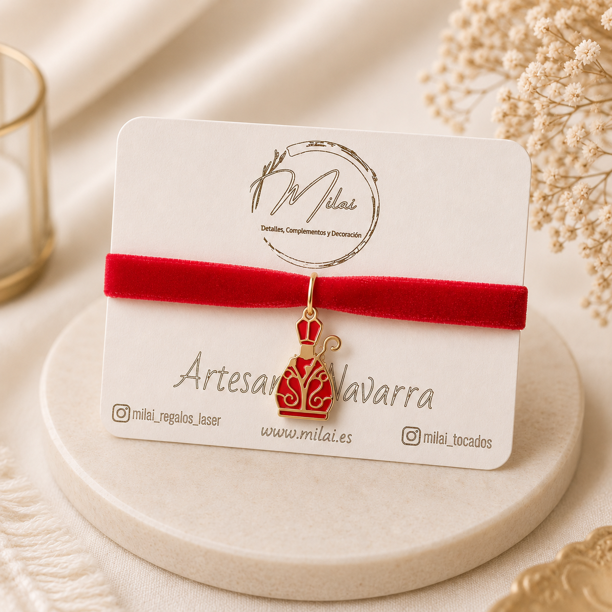 Pulsera San Fermín Terciopelo