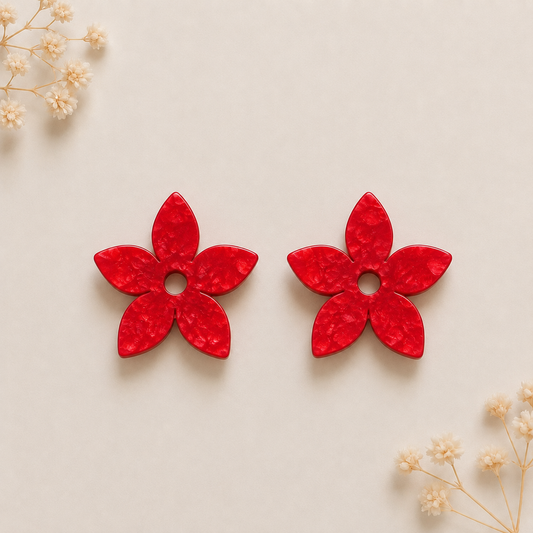 Accesorio Milallin Flor Puntas (Rojo)