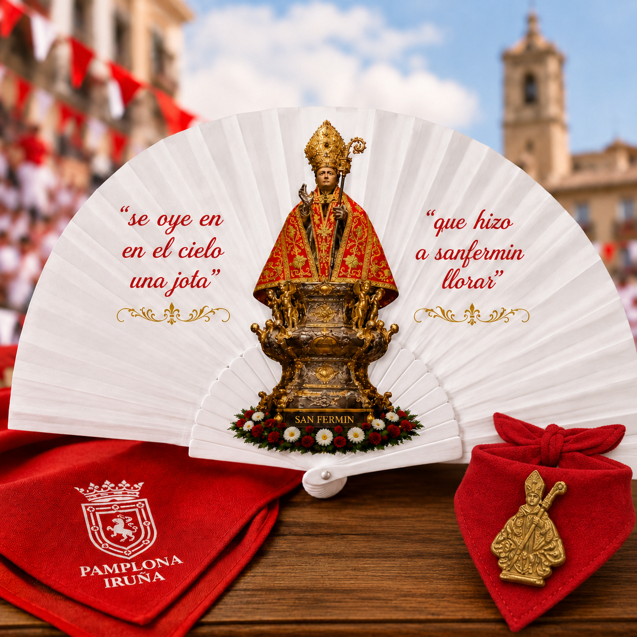 KIT Abanico + Brocre San Fermín