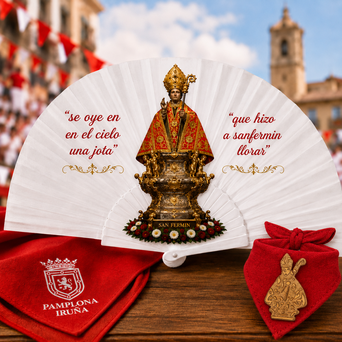 KIT Abanico + Brocre San Fermín