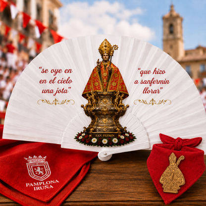 KIT Abanico + Brocre San Fermín