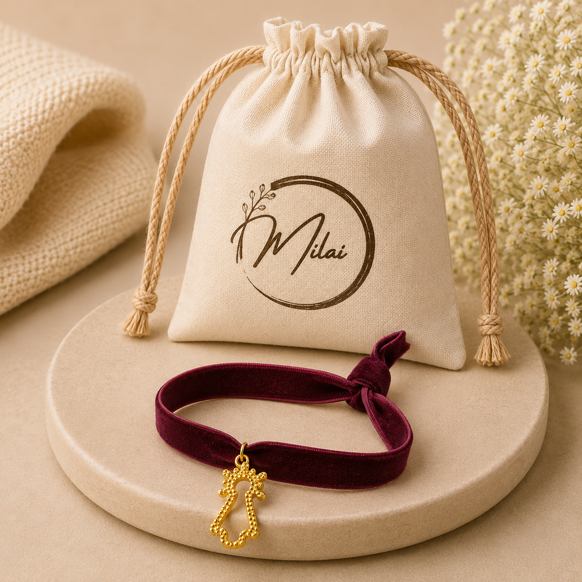 Pulsera Vigen del Pilar Terciopelo