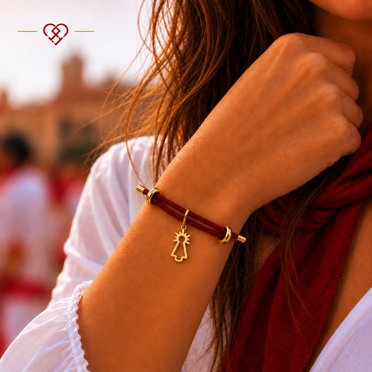 Pulsera Virgen del Pilar lisa