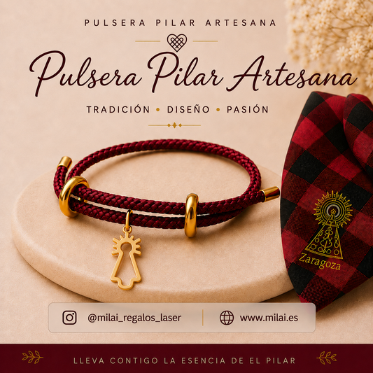Pulsera Virgen del Pilar lisa