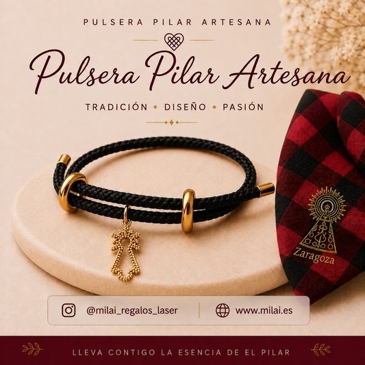 Pulsera Vigen del Pilar Negra