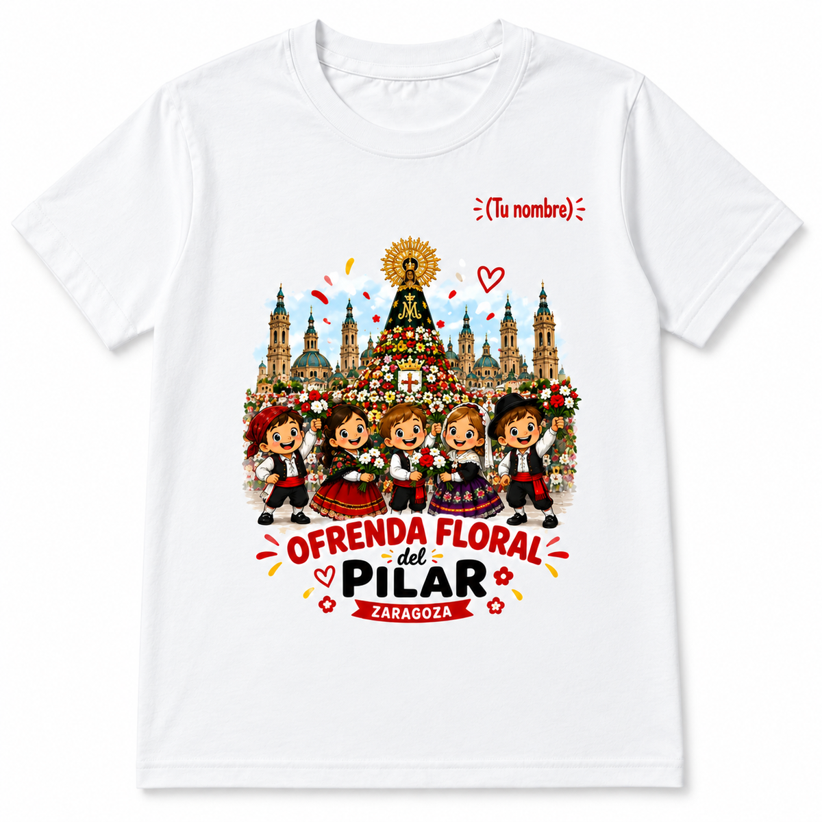 Camiseta Ofrenda Floral Pilar