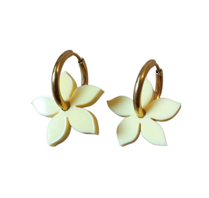 Aro dorado flor 5 puntas