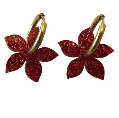 Aro dorado flor 5 puntas