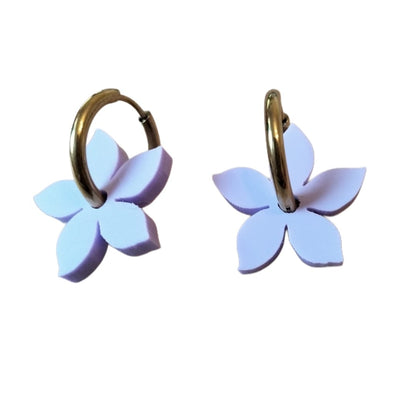 Aro dorado flor 5 puntas