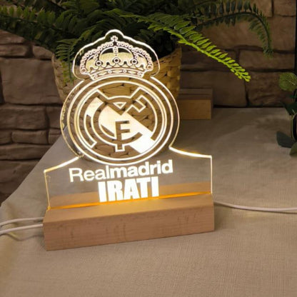 LAMPARA LED ESCUDO FUTBOL
