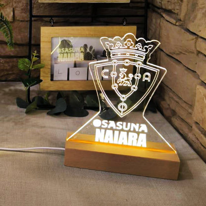 LAMPARA LED ESCUDO FUTBOL
