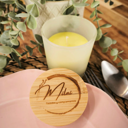 Vela Personalizada de Cera Natural 🕯️