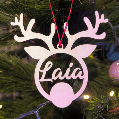 🎄Bola de Navidad Reno Blanca🎄