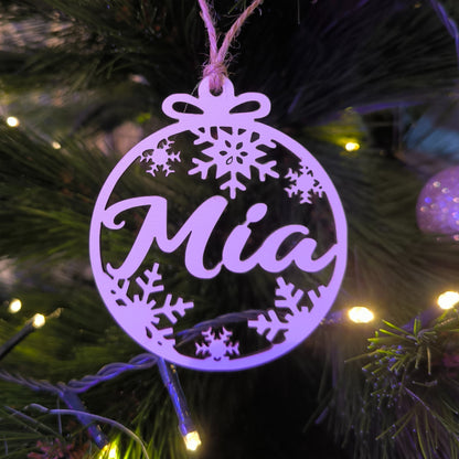 🎄Bola de Navidad Nieve Blanca🎄