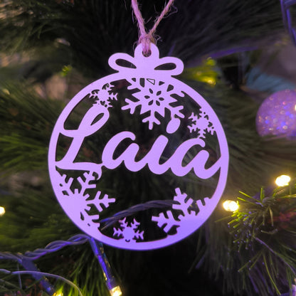 🎄Bola de Navidad Nieve Blanca🎄
