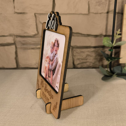 🖼️MARCO FOTO BAUTIZO MADERA CEREZO🖼️