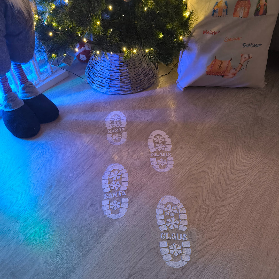 👑✨ ¡Huellas Mágicas de los Papa Noel! 👣🎁