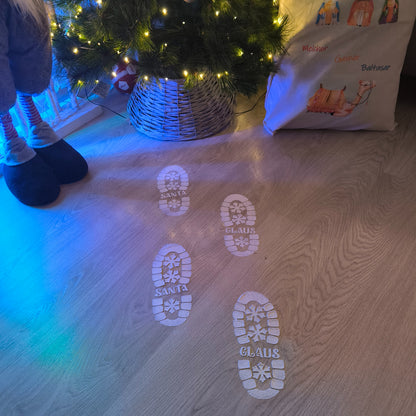 👑✨ ¡Huellas Mágicas de los Papa Noel! 👣🎁