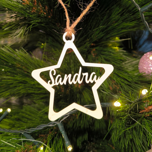 🎄Bola de Navidad Estrella Blanca🎄