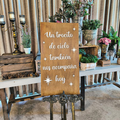 💒CARTEL DECORACION BODA (TROCITO DE CIELO)💒