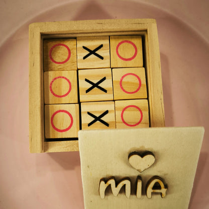 Tres en Raya Personalizado de Madera 🎲