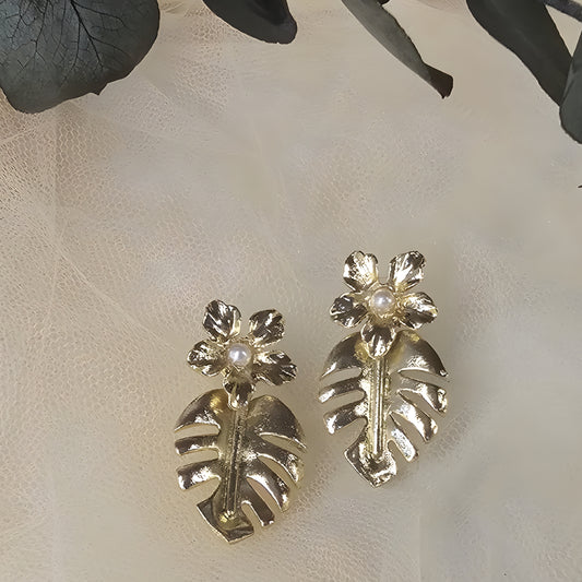 Pendientes Hoja Tropical