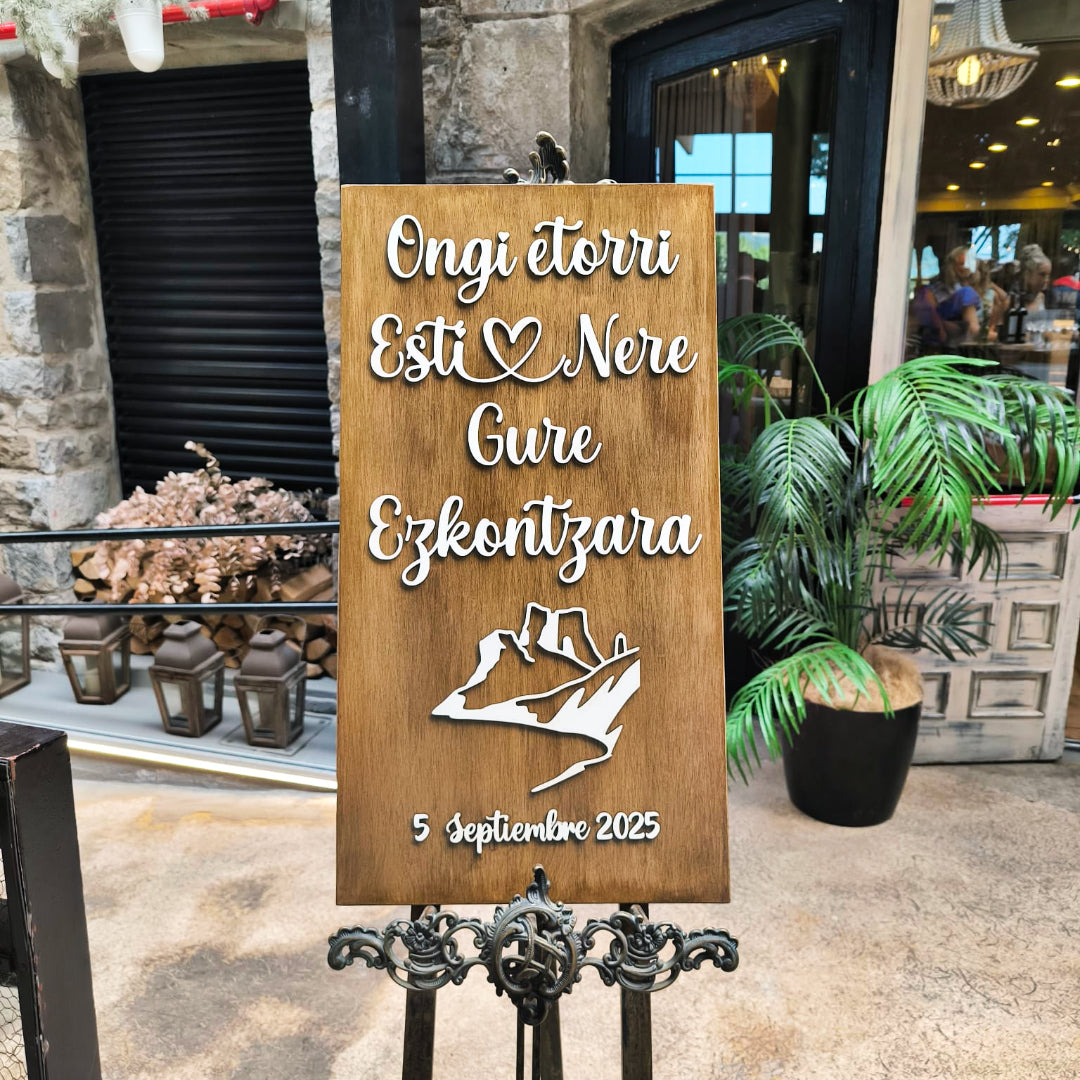 💒CARTEL DECORACION BODA (BIENVENIDA)💒