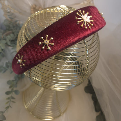 Diadema Terciopelo Granate