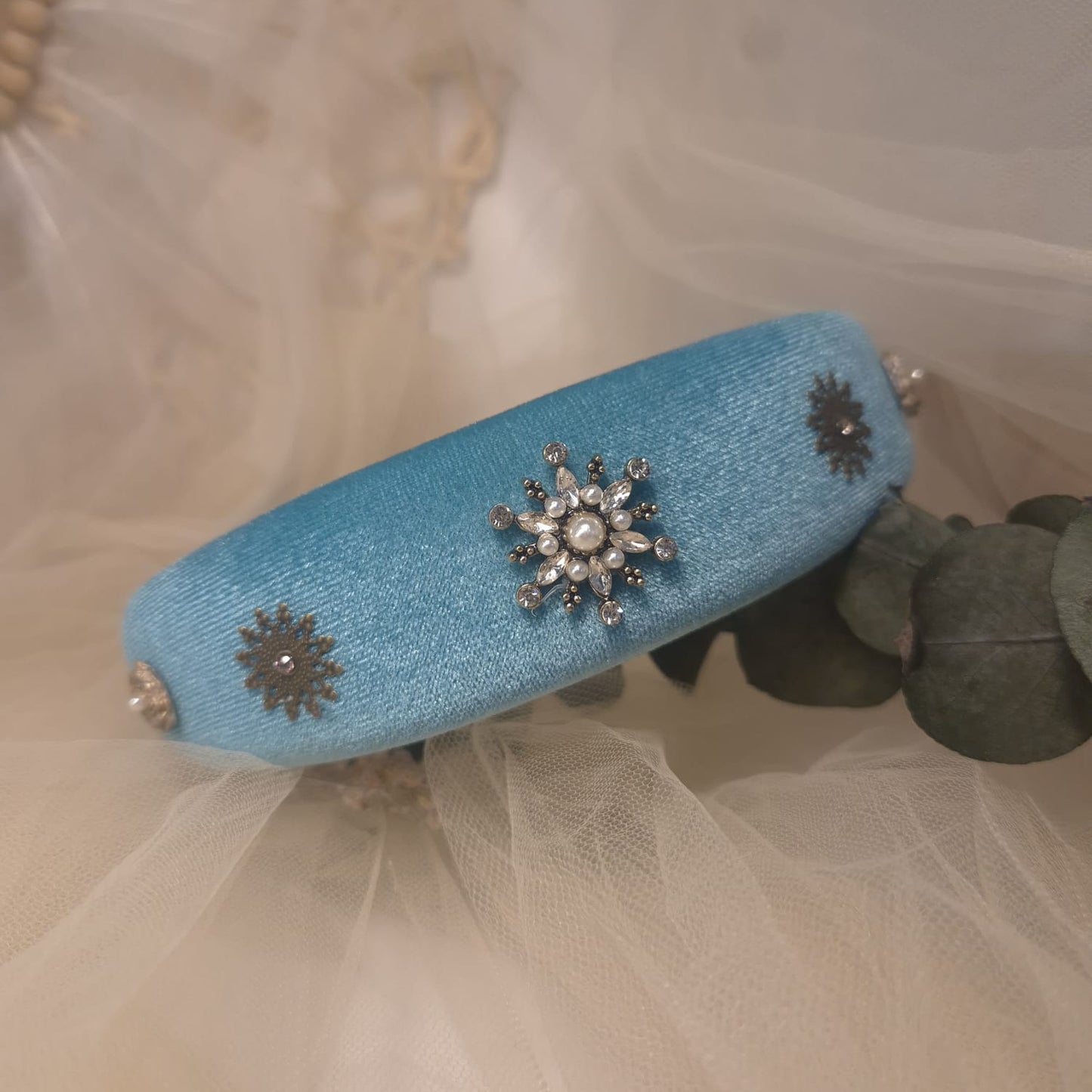 Diadema Terciopelo Azul