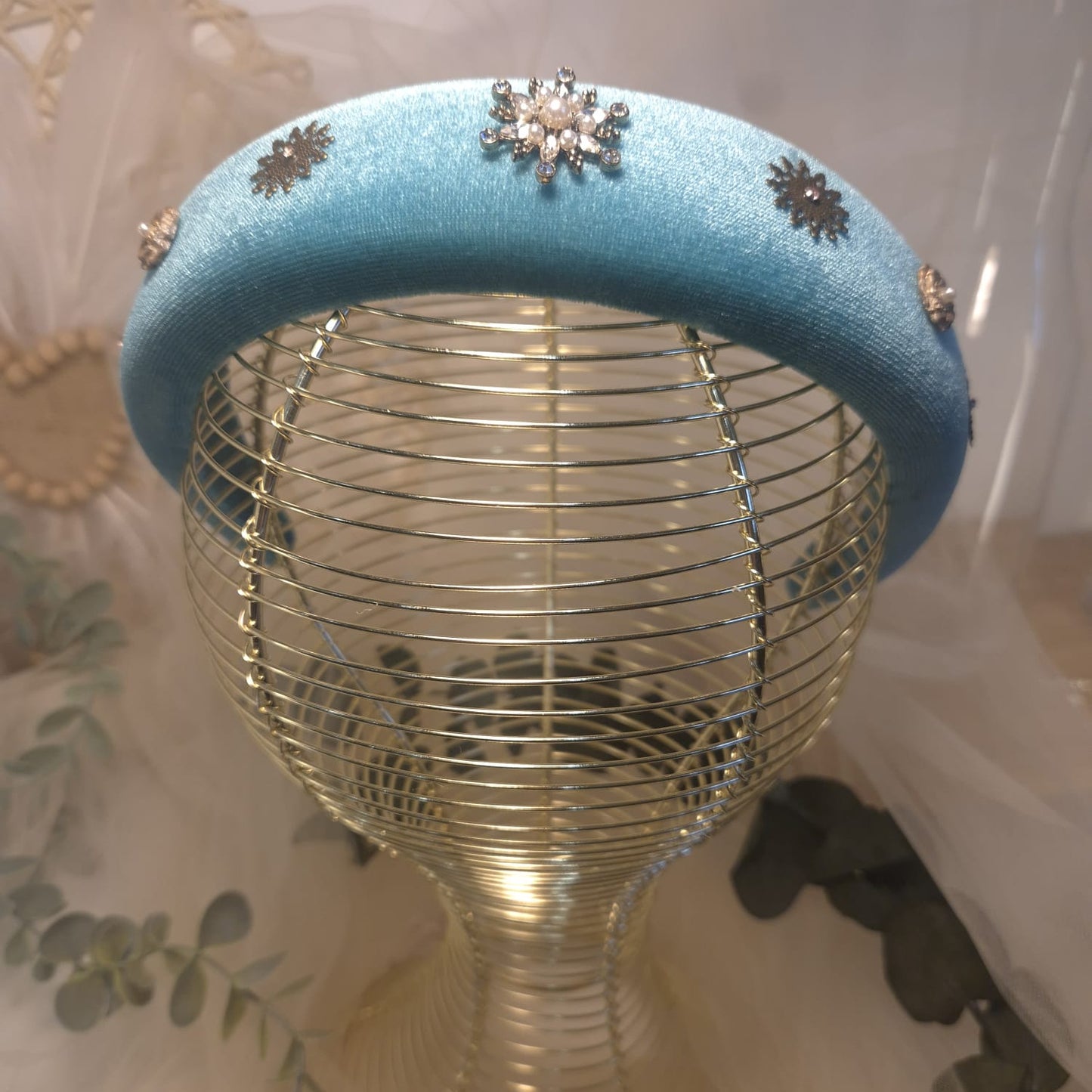 Diadema Terciopelo Azul