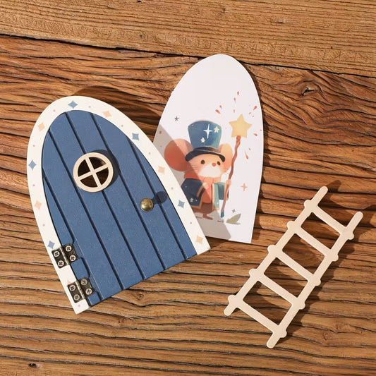 🐭 Puerta Ratoncito Perez Azul 🐭