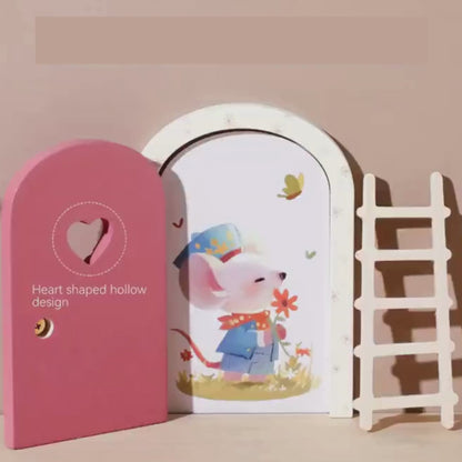 🐭 Puerta Ratoncito Perez Rosa 🐭